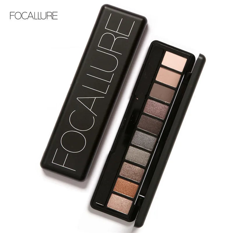 Focallure 10Pcs Makeup Palette Natural Eye Makeup Light Eye Shadow Makeup Shimmer Matte Eyeshadow Palette TSLM1