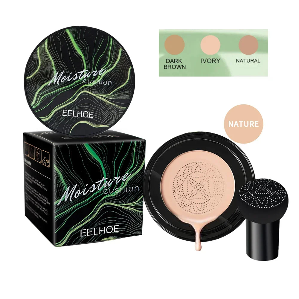 Mushroom Head Air Cushion Foundation Face Concealer Moisturizing CC Cream Nature Waterproof Foundation Base Makeup Cosmetics