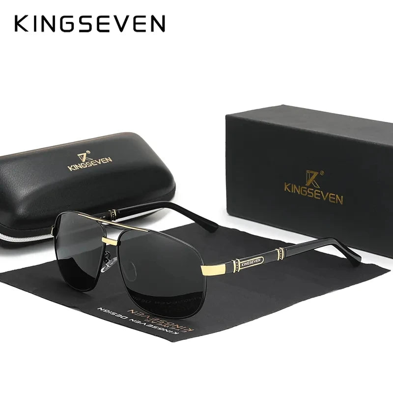 KINGSEVEN 2023 NEW Fashion Men'S Sunglasses Polarized UV400 Protection Driving Sun Glasses Male Oculos De Sol Eyewear N7621