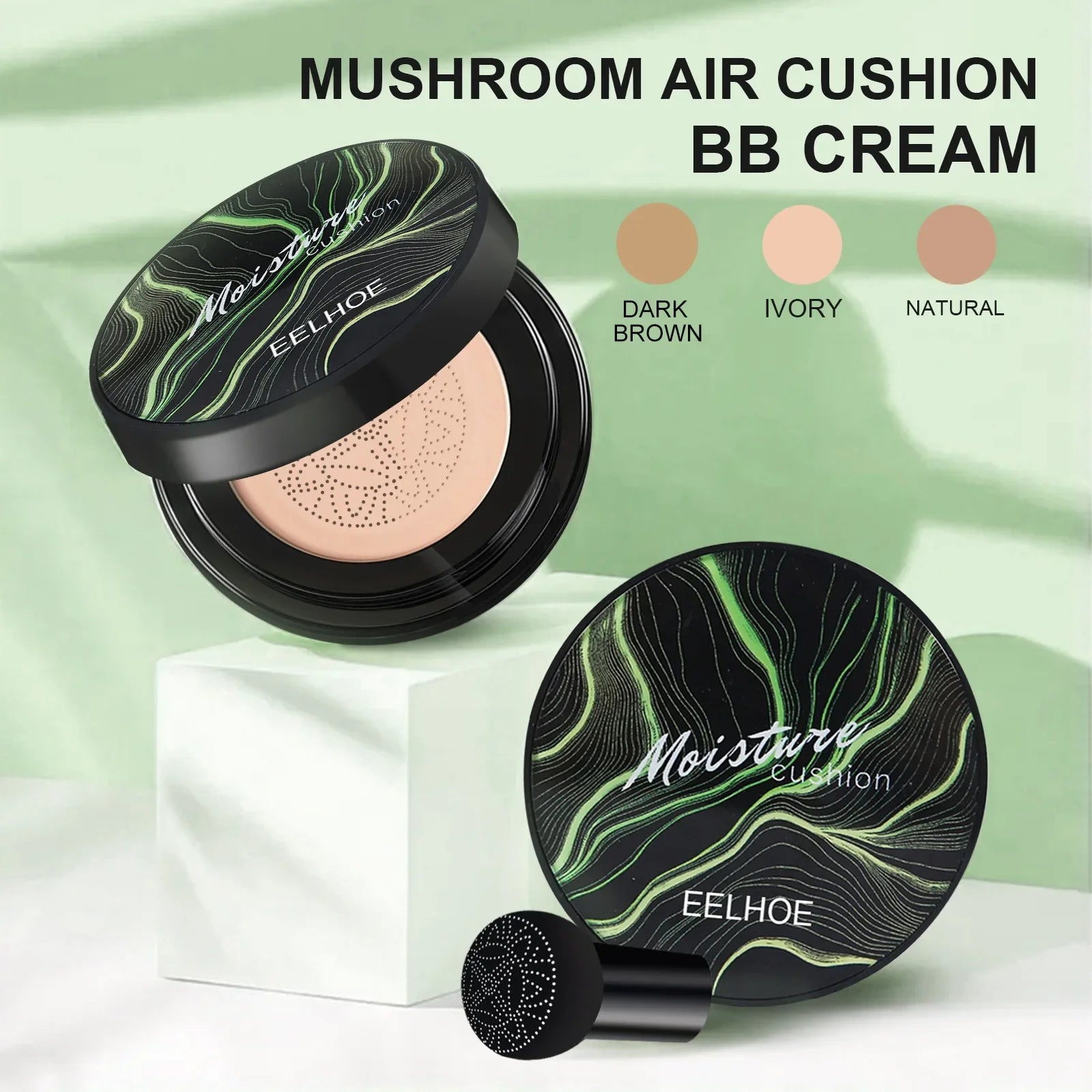 Mushroom Head Air Cushion Foundation Face Concealer Moisturizing CC Cream Nature Waterproof Foundation Base Makeup Cosmetics