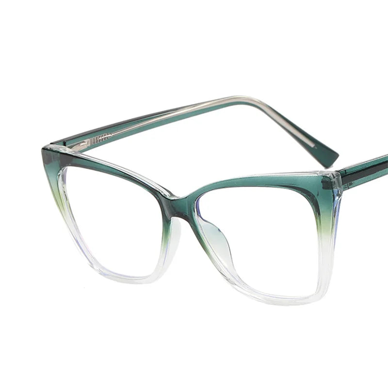 Fashion TR90 Retro Cat Eye Anti-Blue Light Glasses Frame Women New Ultra-Light Frame Glasses