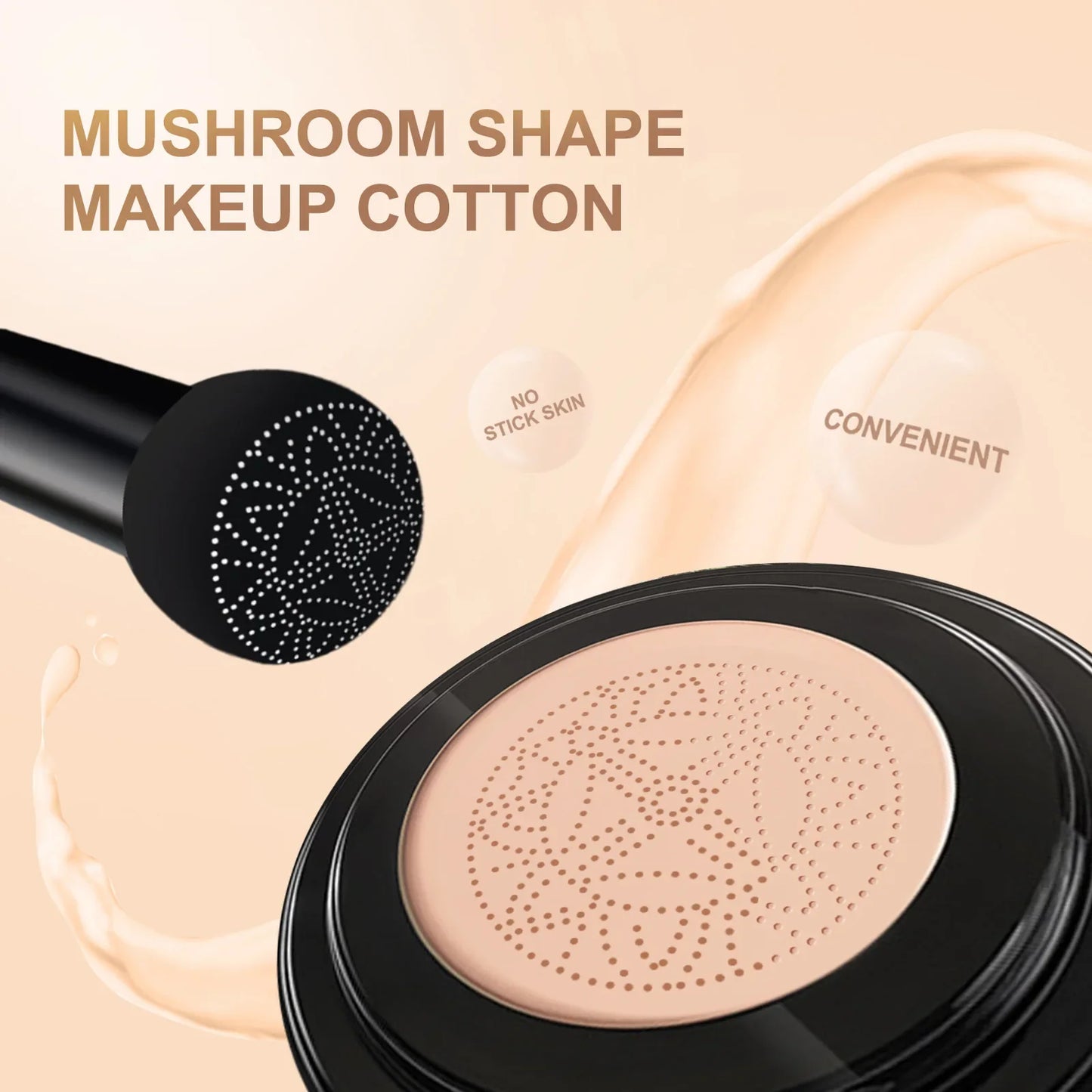 Mushroom Head Air Cushion Foundation Face Concealer Moisturizing CC Cream Nature Waterproof Foundation Base Makeup Cosmetics